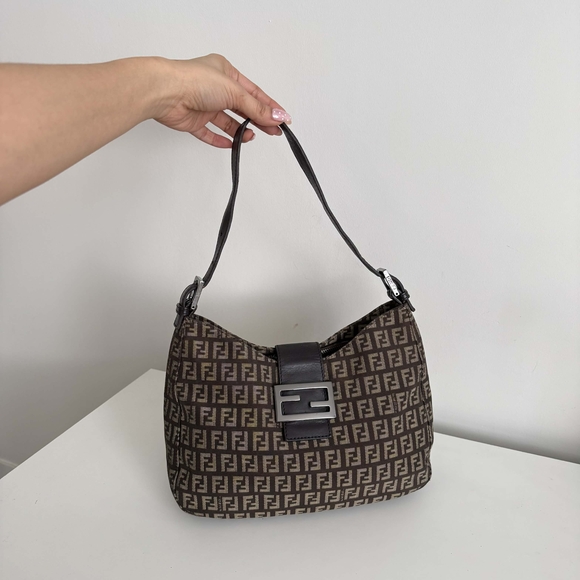 Fendi Handbags - Fendi Brown Monogram Shoulder Bag